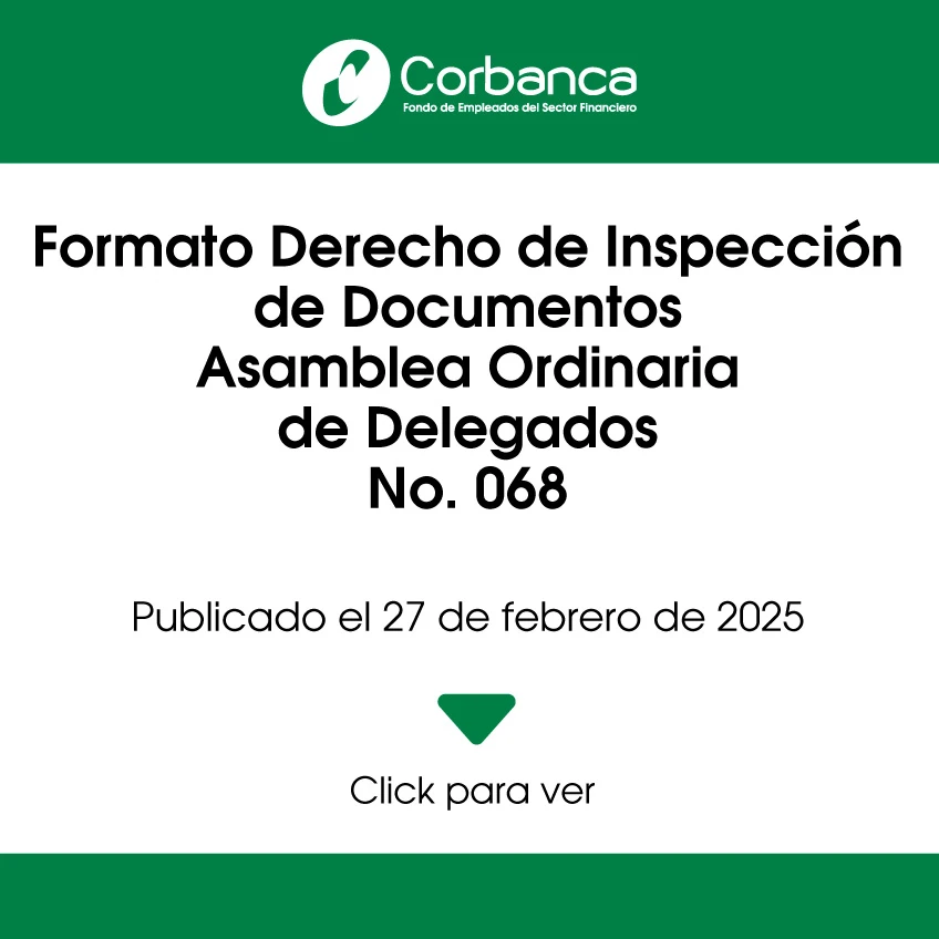 Formato derecho de inspección de documentos asamblea 068