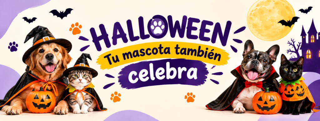 Halloween con mascotas y diversión